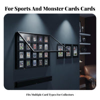 Graded Card Display Case Protection Sports Card Display Frame Collectible Storage Anti-Security Lock Lockable for Home Office