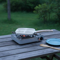 Non-Stick Breakfast Pan PFOA-PFOA-Safe 4-Hole Frying Pan Divided Breakfast Skillet Fun Designs Multi-Section Griddle Dishwasher