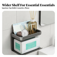 Face Towel Dispenser surfaceMounted Bathroom Organizer lint-no-drillguard for Vanity Area
