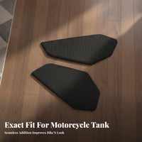 Fuel Tank Side Pad Grip Tank Side Protector Rounded Edges Textured Surface