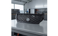 Front and Center Intake Grille Ventilated Mesh Grille with Oval Opening Automotive Part Shielding Wear Resistant