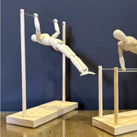 Hanging Figure Ornament Desktop Wooden Articulated Figure Wood Jointed Artist Doll