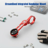 Adjustable Aluminum Alloy Bike Computer Mount for Outdoor Trails, Multi-Function Camera & Light Accessory