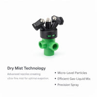 Pressure Spray Nozzle Dry, Core Nozzle Humidification Cooling, Stainless Steel Spray Nozzle for Industrial Cleaning, Dust Removal