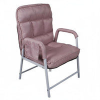 Ergonomic Design Padded Folding Recliner Stable Frame Lounge Chair High Back Support Indoor Furniture Easy Assembly for Students, Office Workers, Balcony, Living Room, Bedroom, Reading Nook
