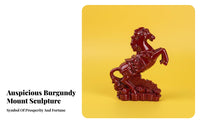 Good Fortune Feng Shui Horse Statue Exquisite Craftsmanship Feng Shui Horse Figurine Glossy Finish for Business Owners, Living Room, Office