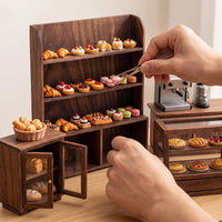 Miniature Dollhouse Bakery Food Display Set
