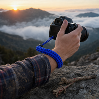 Outdoor Survival Camera Wrist Strap Paracord Braided Camera Lanyard Universal Camera Braided Paracord Bracelet Wristband