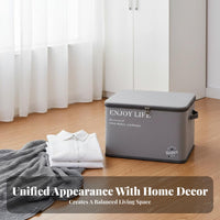 Fastener Ed Clothes Storage Bin Allergen-Resistant-Resistant Foldable Textile Storage Box Stackable Clothes Organizer Large
