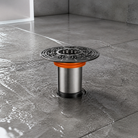 Stainless Steel Floor Drain Core Extension Tube for Bathroom Sewer Odor Prevention