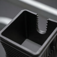 Ribbed Square Tube Reducer Sleeve Stepped Design Plastic Reducer Sleeve Hollow Square Tube Insert