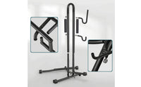 Detachable L-Shaped Bike Stand Indoor Freestanding Bike Stand Vertical Freestanding Bike Rack Space-Saving for Cyclists, Garage, Apartment