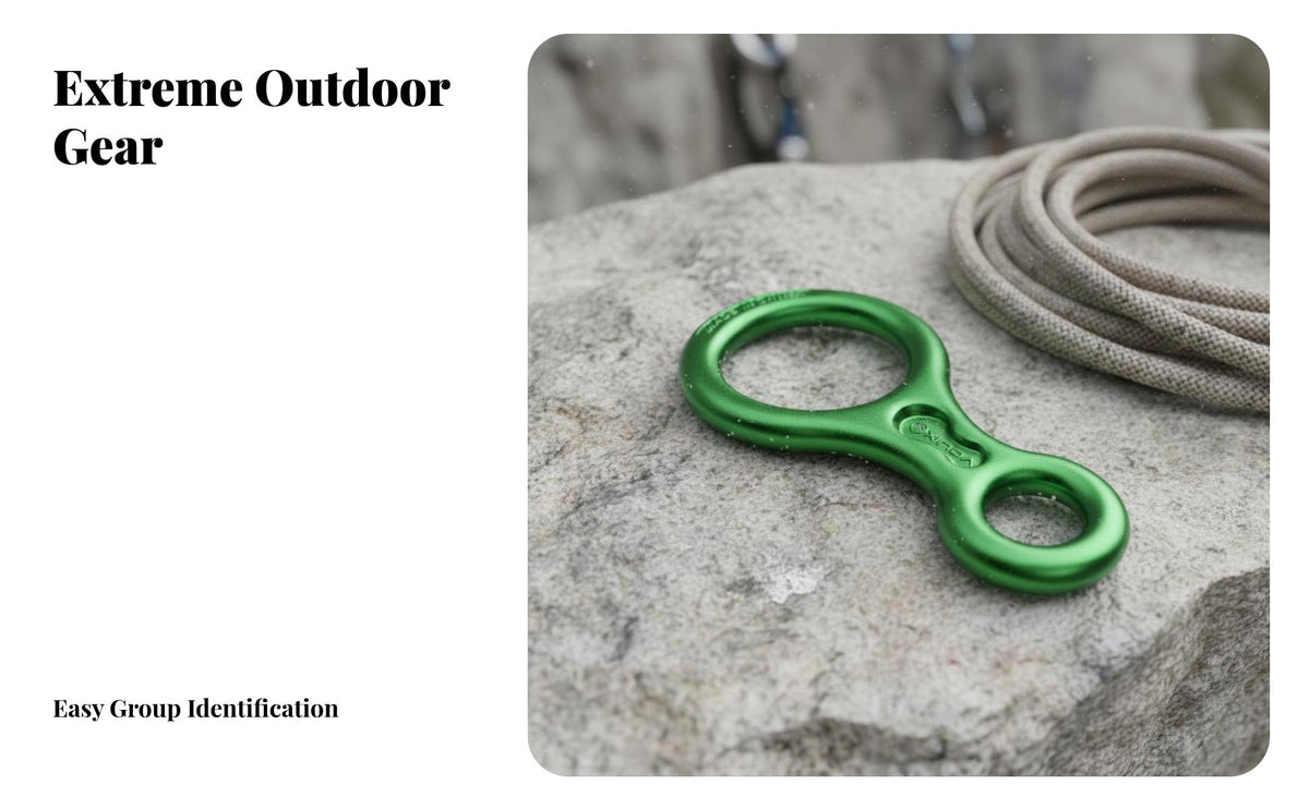 35KN High Strength Figure 8 Descender Lightweight Aluminum Alloy Rescue 8 Descender Effortless Rope Action Large Belay Device Easy Lock-Secure for Rock Climbers, Mountaineers, Canyoneers, Mountaineering, Working at Height, Caving