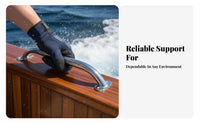 Stainless Steel Grab Handle Boat Grab Handle Boat Handrail Rustproof Polished Steel Handrail Long-Lasting