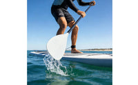 Adjustable 3 Piece Paddle Fiberglass Shaft SUP Paddle Reinforced PP Blade Oar for Stand up Paddling, Kayaking