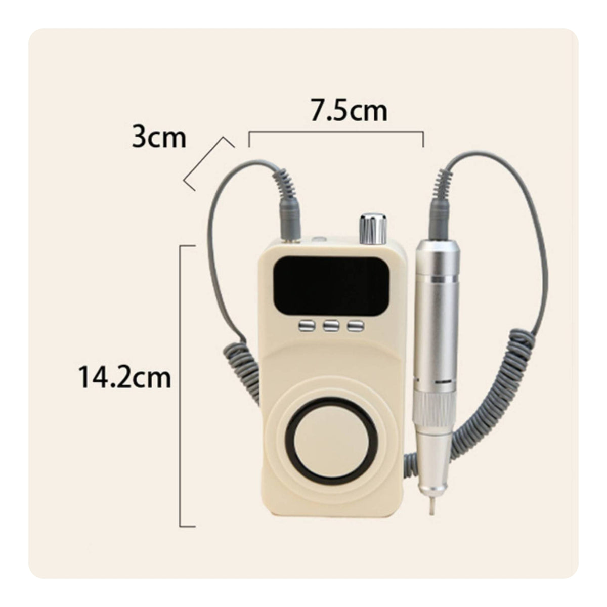 Nail Drill Machine with Bits Low Vibration Electric Nail File with Handpiece Electric File Kit Reversible for Beginners
