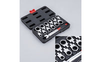 13 Pieces Ratcheting Wrench with Replaceable Heads Flexible Wrench Set with Interchangeable Heads Compact Ratchet for Tight Areas