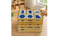 Exploratory Geometric Cabinet Sensory Geometric Cabinet Homeschool Sensorial Material for Preschool