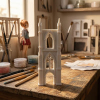 Miniature Gothic Arch Arched Openings Gothic Arch Backdrop Pointed Tapered Tips for Dollhouse, Diorama