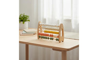 Early Learning Preschool Counting Abacus Educational Kids Wooden Abacus Colorful Counting Toy Fine Movement Skills for Preschoolers