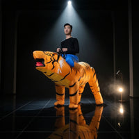 Inflatable Tiger Suit Funny Tiger Costume Oversized Cosplay Costume for Adults, Halloween