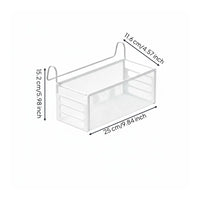No Drill Installation Bed Rail Organizer Basket Easy to Install Hanging Bedside Organizer Space Saving for Students, Dorm Room