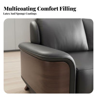 3-Piece Sofa and Table Set New Chinese design sectional Banquette Set Modern Minimalist Design Reception Seating for Office Managers, Interior Designers
