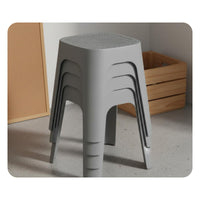 Thickened Stool Space-Saving Stackable Stool Smooth Edges for Living Room, Washroom