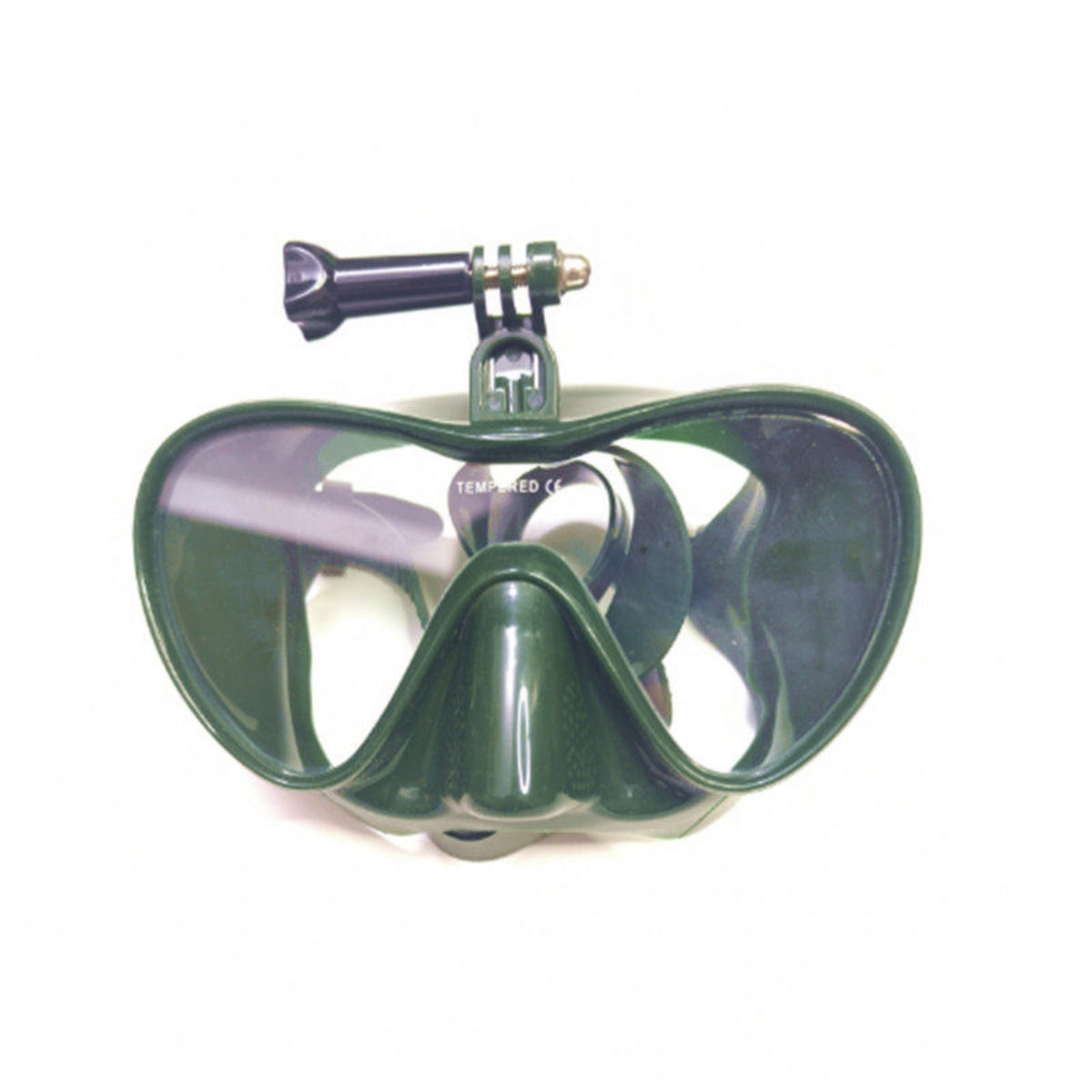 Wide-View Snorkel Mask with Camera Mount Smooth Breathing Full Face Snorkel Mask 180 Degree Anti-Fog for Travelers
