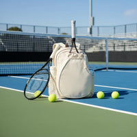 Tennis Backpack Padded Badminton Backpack Drawstring Pickleball Bag for Athletes, Gym