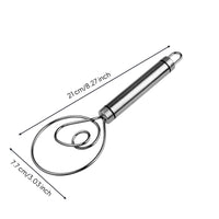 Hand Whisk Handheld Egg Beater Stainless Steel Whisk Easy-to-Clean Kitchen Tool Rust-Resistant for Bakers, Baking