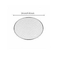 Rust-Resistant Round Barbecue Grill Net Rustproof Round Barbecue Net Easy to Clean for Campers, Outdoor, Camping, Picnic