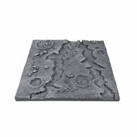 Finished Product Moon Surface Display Base Detailed Texture Cratered Terrain Model Stand for Action Figure Collectors