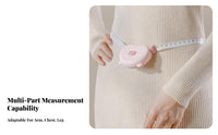 Retractable Physical Tape Measure Attractive Clasp Automatic Soft Measuring Tape Self-Locking Single-Hand Use for Home