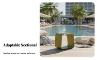 Waterproof 4-Piece Sofa and Armchair Set Weather Resistant Loveseat and Armchair Group Modern Design Outdoor Furnishing Sturdy Construction for Hotel Managers, Property Developers, Garden, pool area, Terrace, returnyard