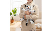 Tiger Stuffed Backpack Cute Design Lifelike Tiger Knapsack Comfort Toy Stuffed Animal Bag for Young Children, Girls, School, Outings, Travel