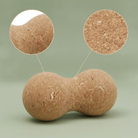 Textured Peanut Massage Ball Compact Peanut Roller Ergonomic Cork Massage Roller Easy to Carry for Muscle Recovery