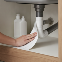 PVC Pipe Cover Wall Sticker for Sewer Gas Pipes Bathroom Decoration