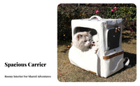 Large Pet Carrier Backpack Trolley Compatible Pet Backpack Carrier Breathable Mesh Panels for Commuters, Hikers, Pet Health Visits Visits, Outdoor