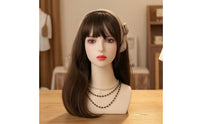 Mannequin Head Cosplay Mannequin Head with Shoulders Sturdy for Jewelers
