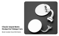 Retro Car Mirror Stainless Steel Vintage Car Side Mirror Automotive Part for Performance Rod Builders