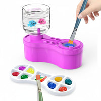 Easy to Clean Circulating Water Brush Cleaner All-in-1 Design Paint Brush Cleaner Multi-Functional for Artists, Kids, Studio, Home, Outdoors