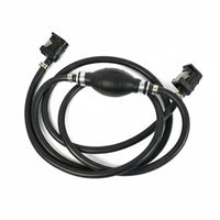 Outboard Fuel Line with Primer Bulb Low Permeation Fuel Hose with Primer Bulb Quick Fittings Gas Line Hose Kit Stainless Steel Clamps for DIY Enthusiasts