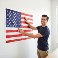 Indoor Outdoor Use USA Flag Vivid Colors American Flag Long-Lasting Polyester Stars and Stripes Banner Ready to Hang for Sporting Events, Parades, Garden