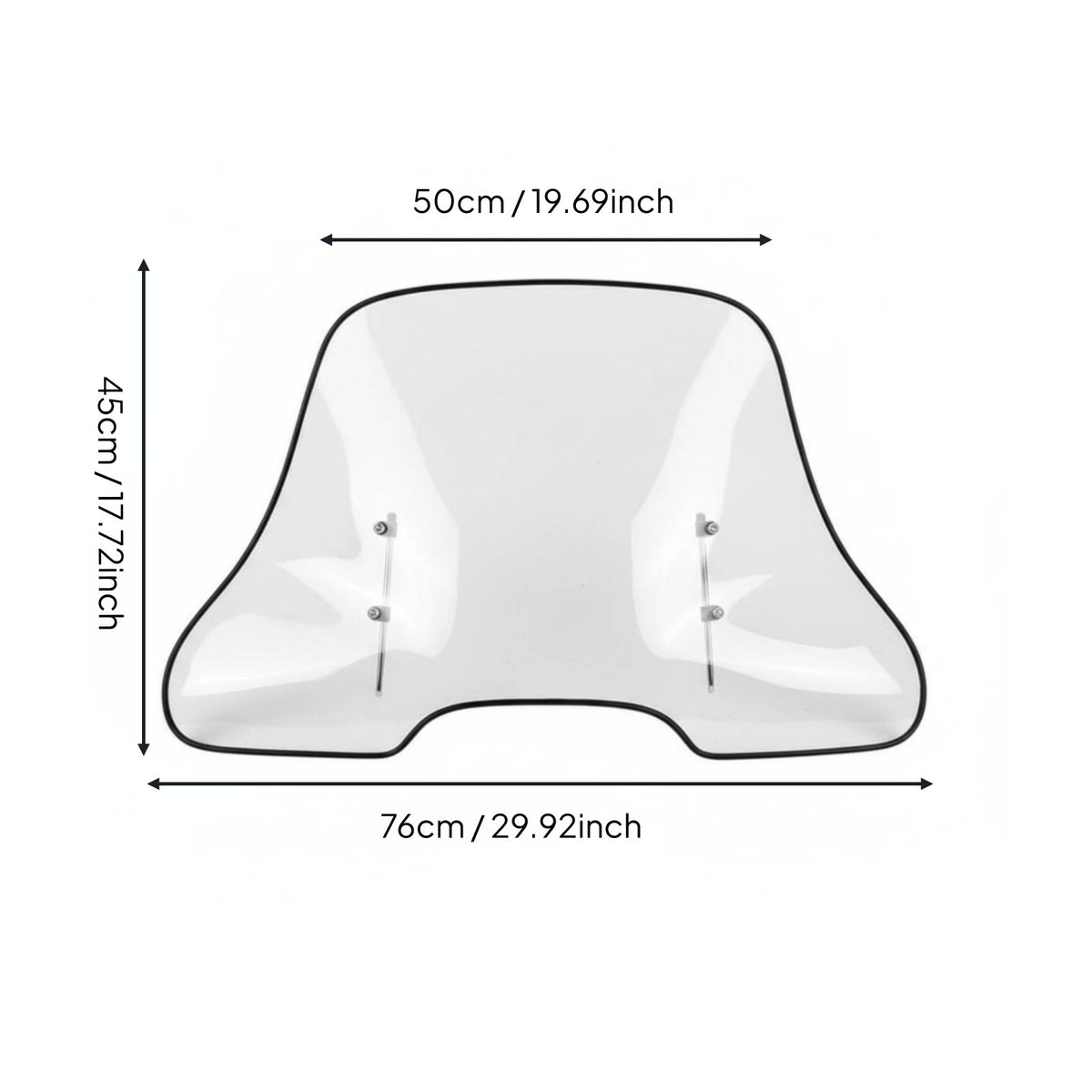 Universal Motorcycle Wind Deflector Hand Protection Windshield Windproof Front Windscreen for Motorcyclists