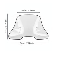 Universal Motorcycle Wind Deflector Hand Protection Windshield Windproof Front Windscreen for Motorcyclists