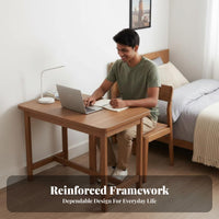 Foldable Design Collapsible Study Desk Space-Saving Collapsible Desk Portable Writing Table Multi-Purpose for Apartment Dwellers, Distant Workers, Hobbyists, Bedroom, Small Areas, Bedside, Dorm Room