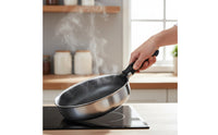 Detachable Handle Pan Induction Ready Stainless Steel Skillet All Cooktops Cookware For
