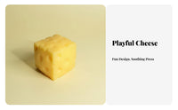 Cheese Fidget Toy Moldable Large Cheese Super Soft Sensory Toy for Adults, Kids, Office, Desk