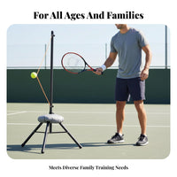 Indoor/Outdoor Use Topspin Tennis Practice Aid Builds Muscle Memory Portable Tennis Training Aid Height Adjustable for Beginners, Home
